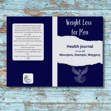 Weight loss journal for Men, Mounjaro, wegovy, ozempic